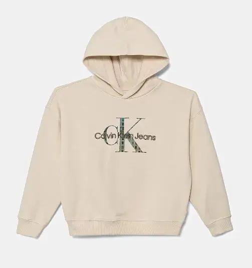 IB0IB02524T EMBRO LOGO HOODIE BEIGE CALVIN KLEIN