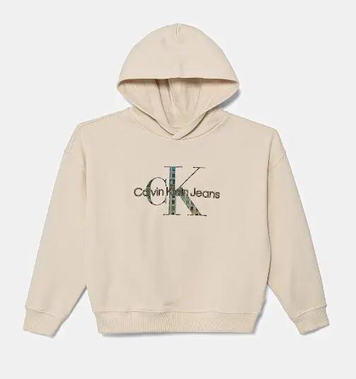 IB0IB02524T EMBRO LOGO HOODIE BEIGE CALVIN KLEIN