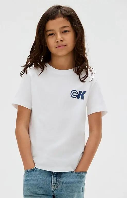 IB0IB02544J SEASONAL CK REGULAR TEE BIANCO CALVIN KLEIN