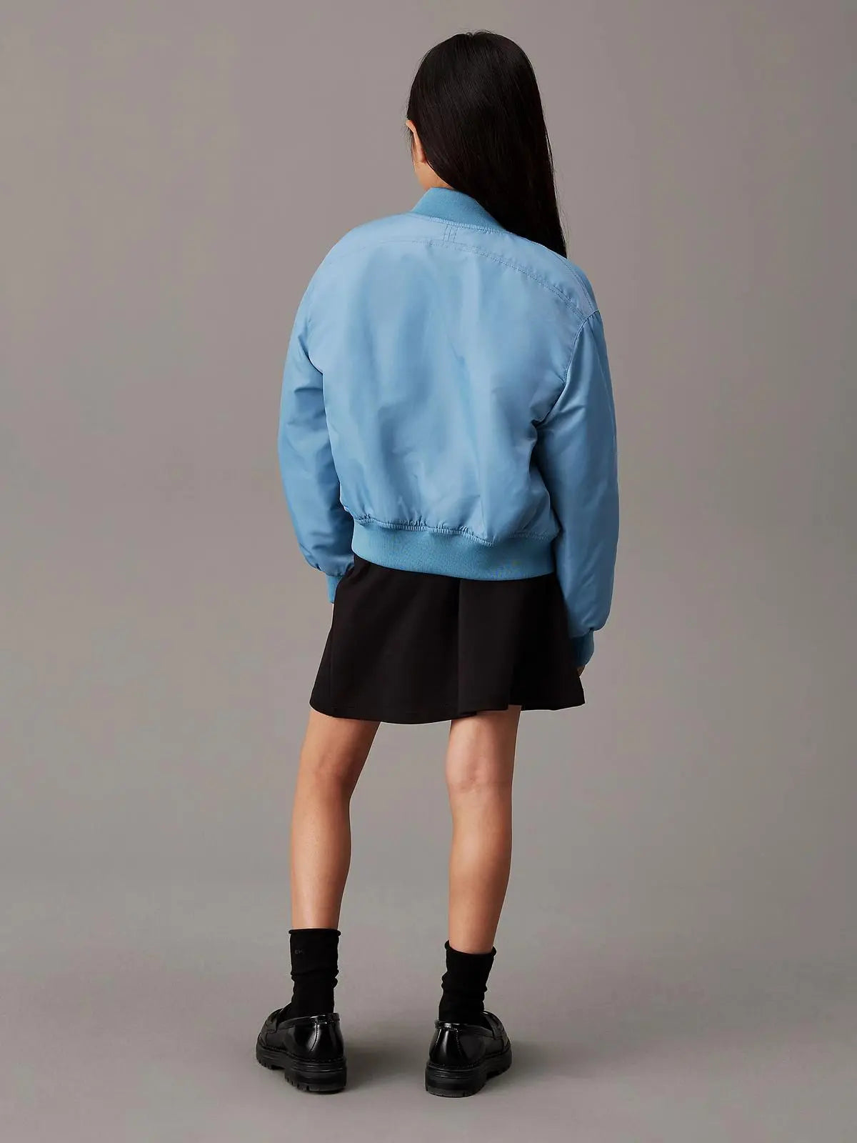 IG0IG02784T LOGO TAPE FLARE PUNTO SKIRT NERO CALVIN KLEIN