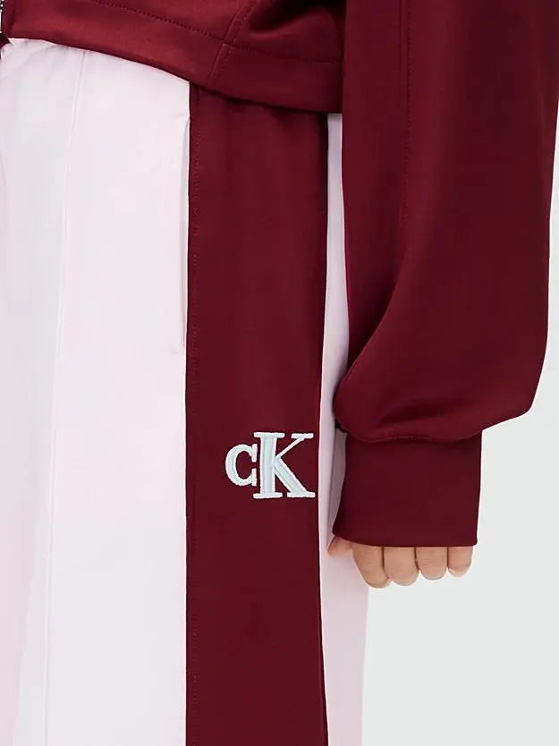 IG0IG03023T COLORBLOCK SWEATPANT LILLA/ROSSO GRANATA CALVIN KLEIN