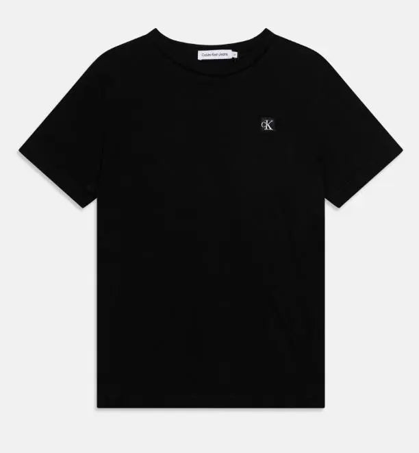 IU0IU00543T MONO MINI BADGE REG T-SHIRT CK BLACK - Alicecalzature