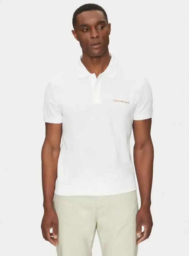 J30J325664 MONOLOGO POLO BIANCO CALVIN KLEIN
