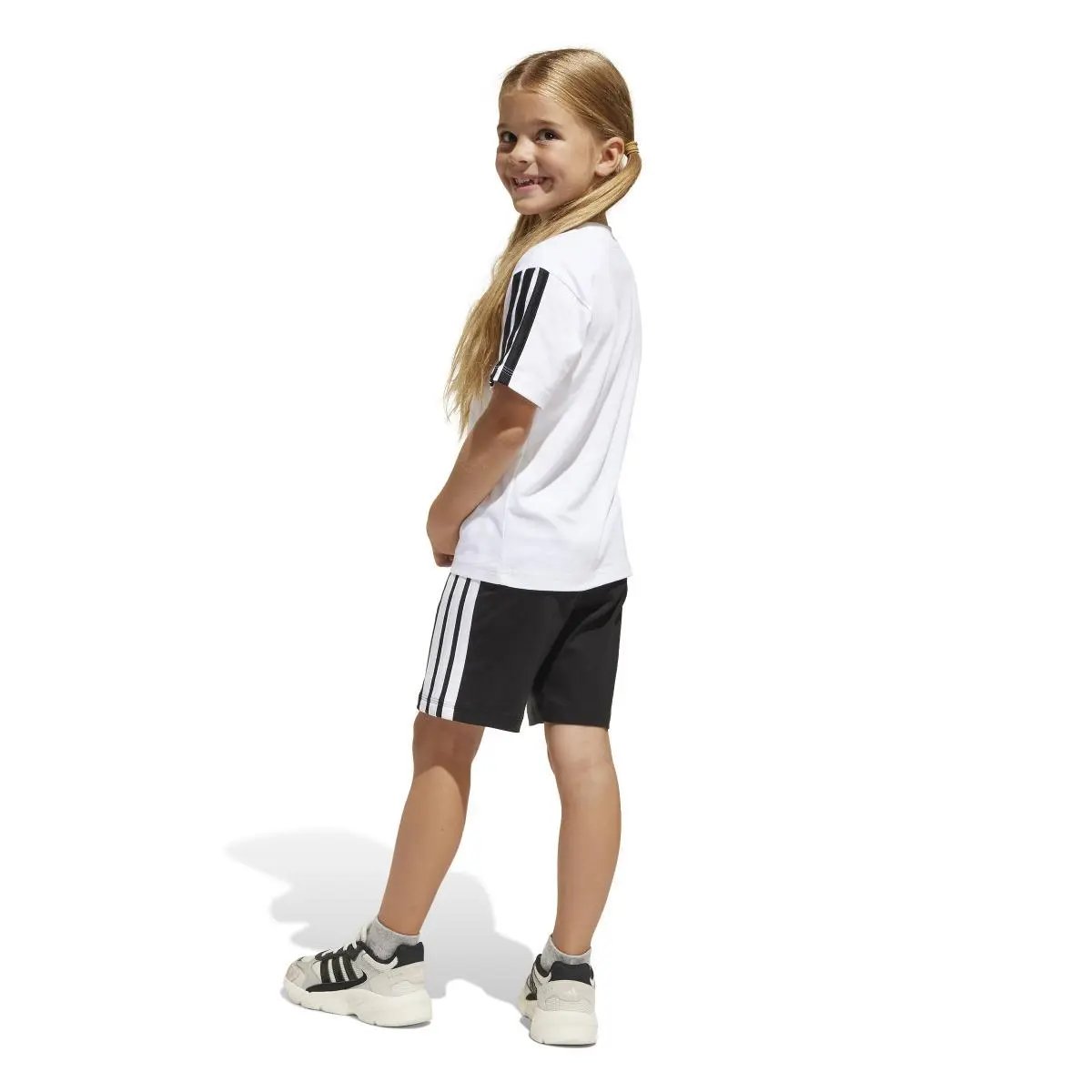 JE1401 LK 3S T-SET 160 BIANCO/NERO ADIDAS