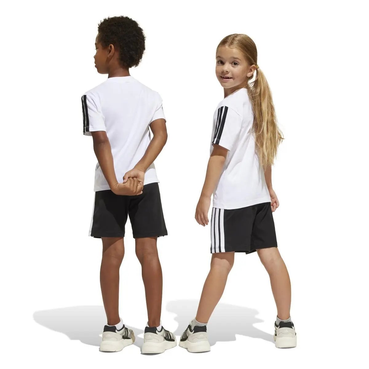 JE1401 LK 3S T-SET 160 BIANCO/NERO ADIDAS