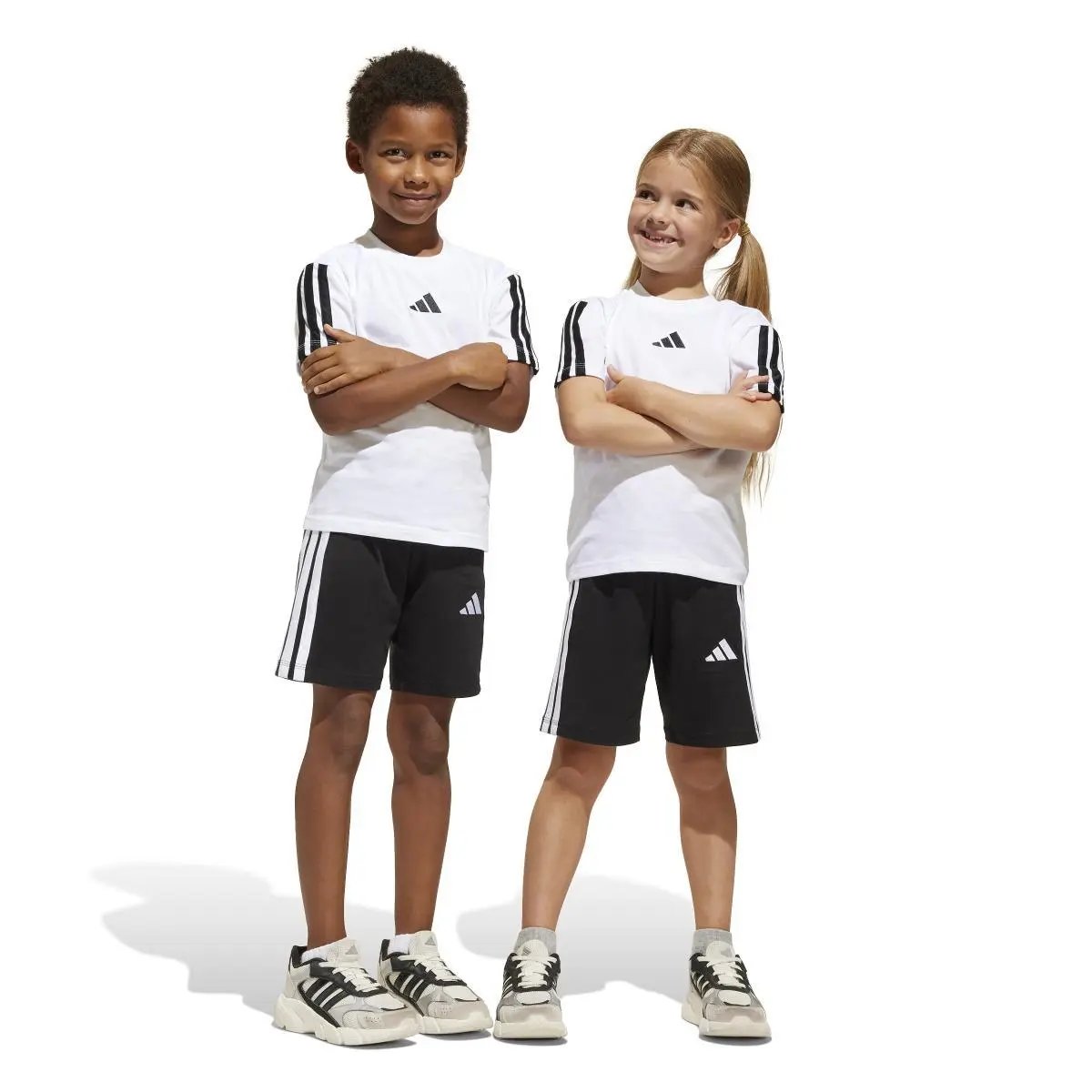JE1401 LK 3S T-SET 160 BIANCO/NERO ADIDAS