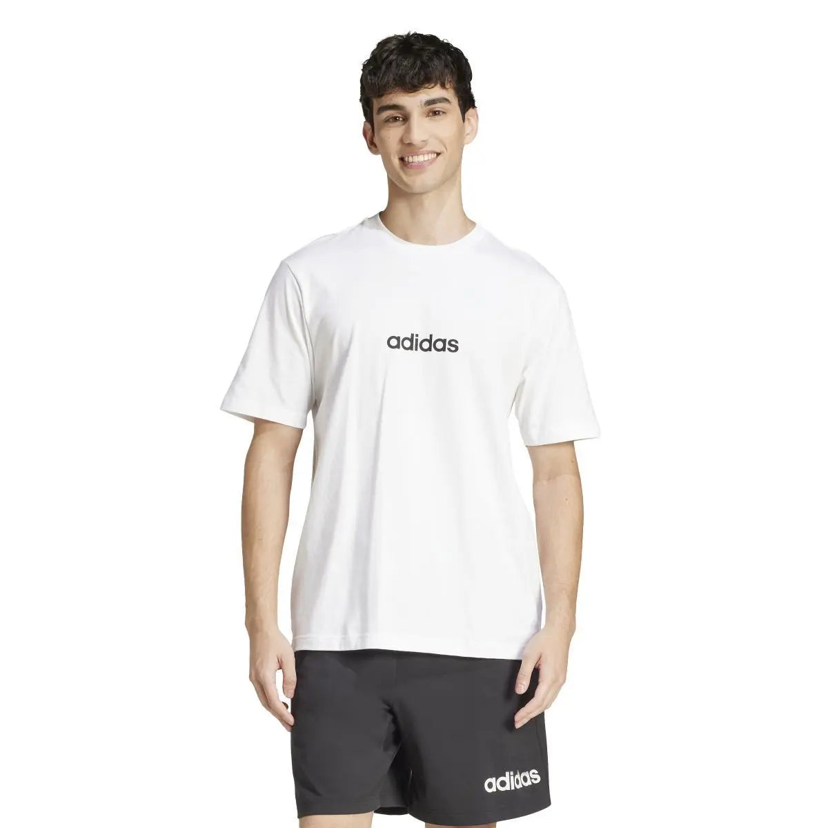 JE9000 M LIN SJ T WHITE/BLACK ADIDAS