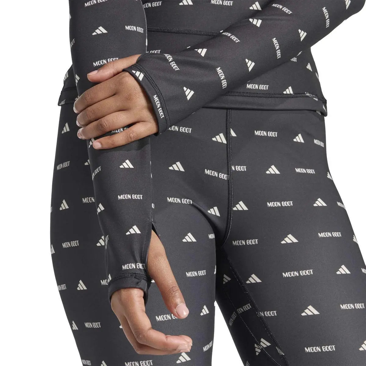 JM6507 LONG SLEEVE TOP NERO ADIDAS