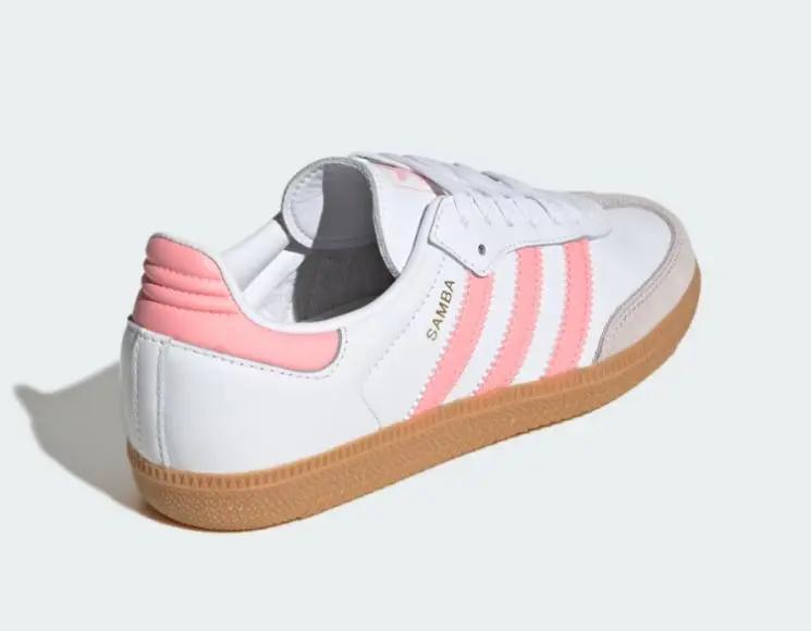 JP5480 SAMBA JR BIANCO/ROSA ADIDAS