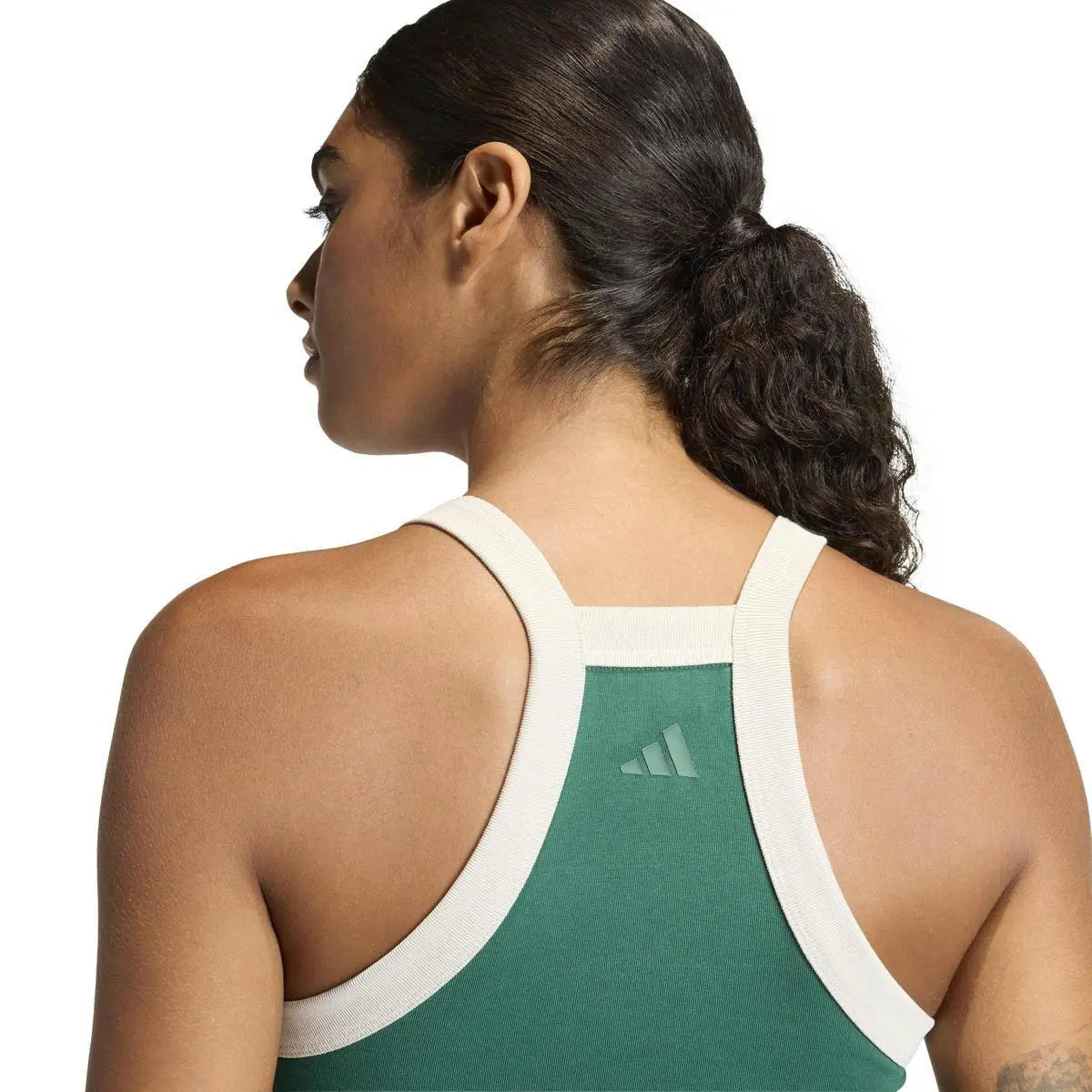 JZ0195 W CP TANK VERDE/BIANCO ADIDAS