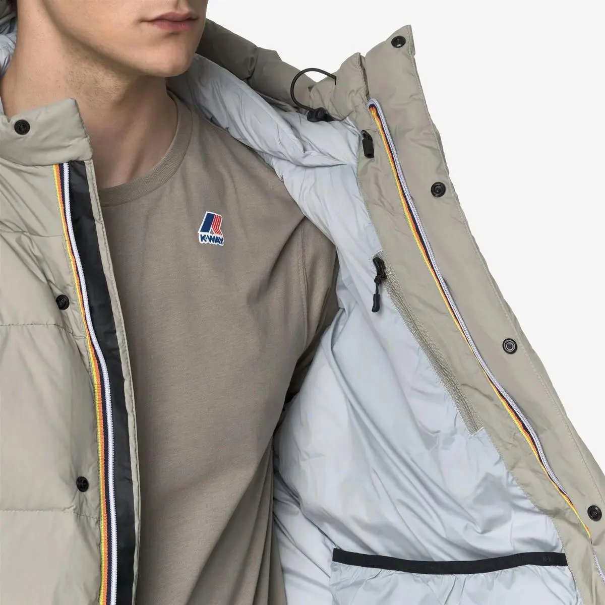 K5141QW LE VRAI 4.0 AURELE HEAVY WARM BEIGE K-WAY