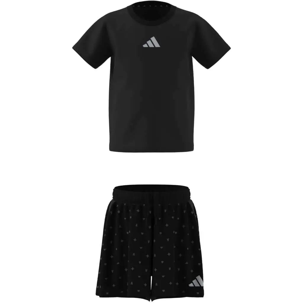 KB7039 LG GLAM SET NERO/SILVER ADIDAS