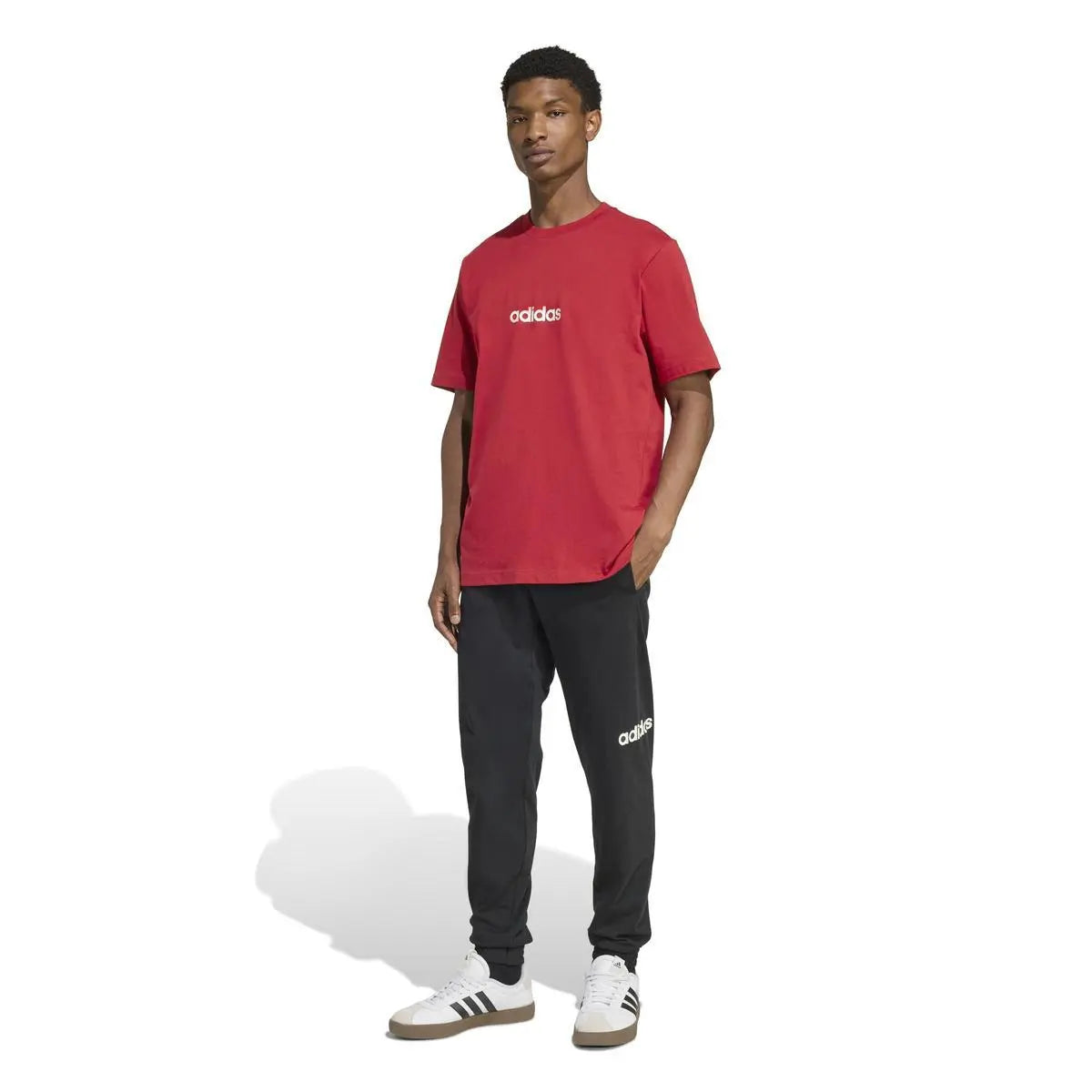 KC0881 M LIN SJ T BORDEAUX/BIANCO ADIDAS