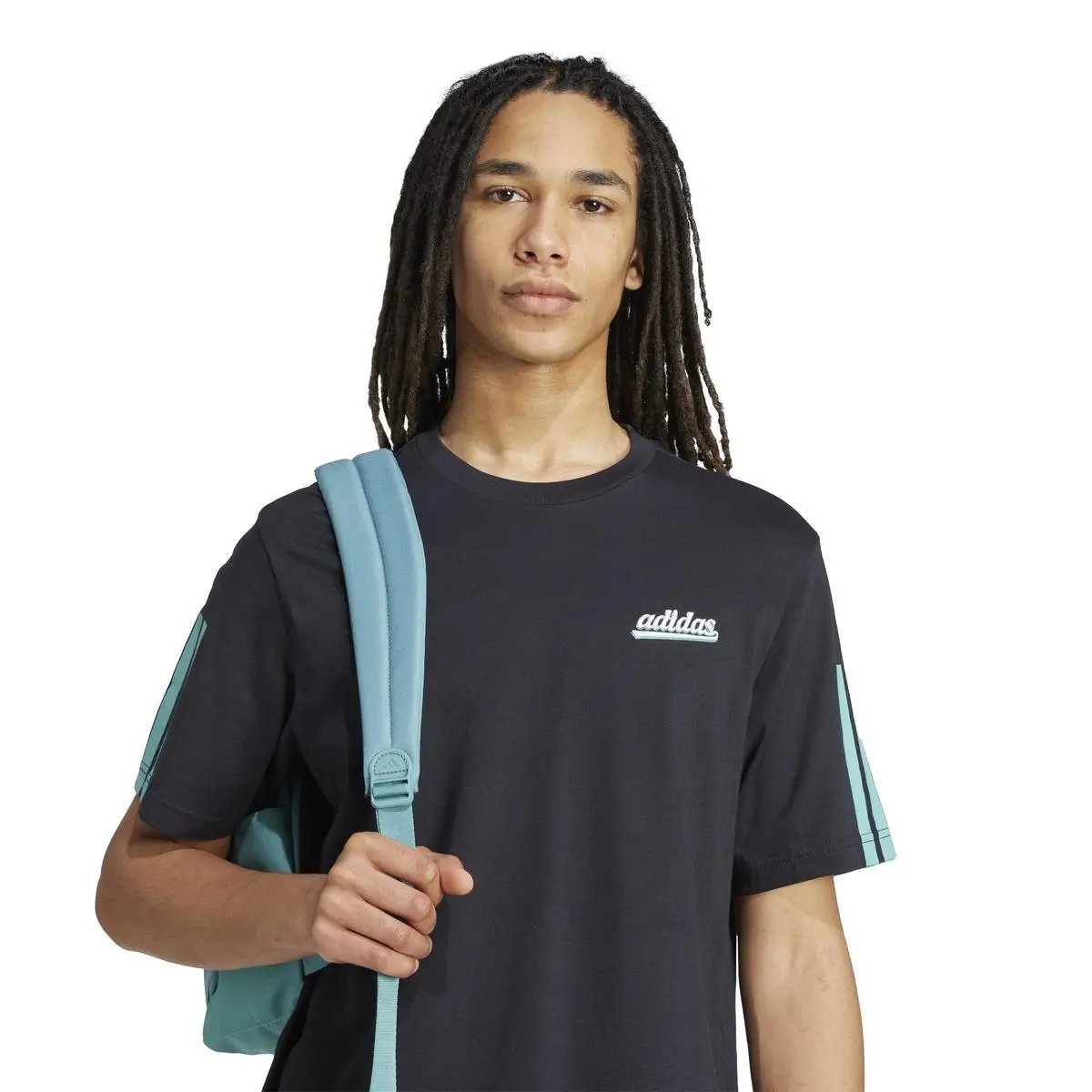 KD2259 M SCRIPT TEE NERO ADIDAS