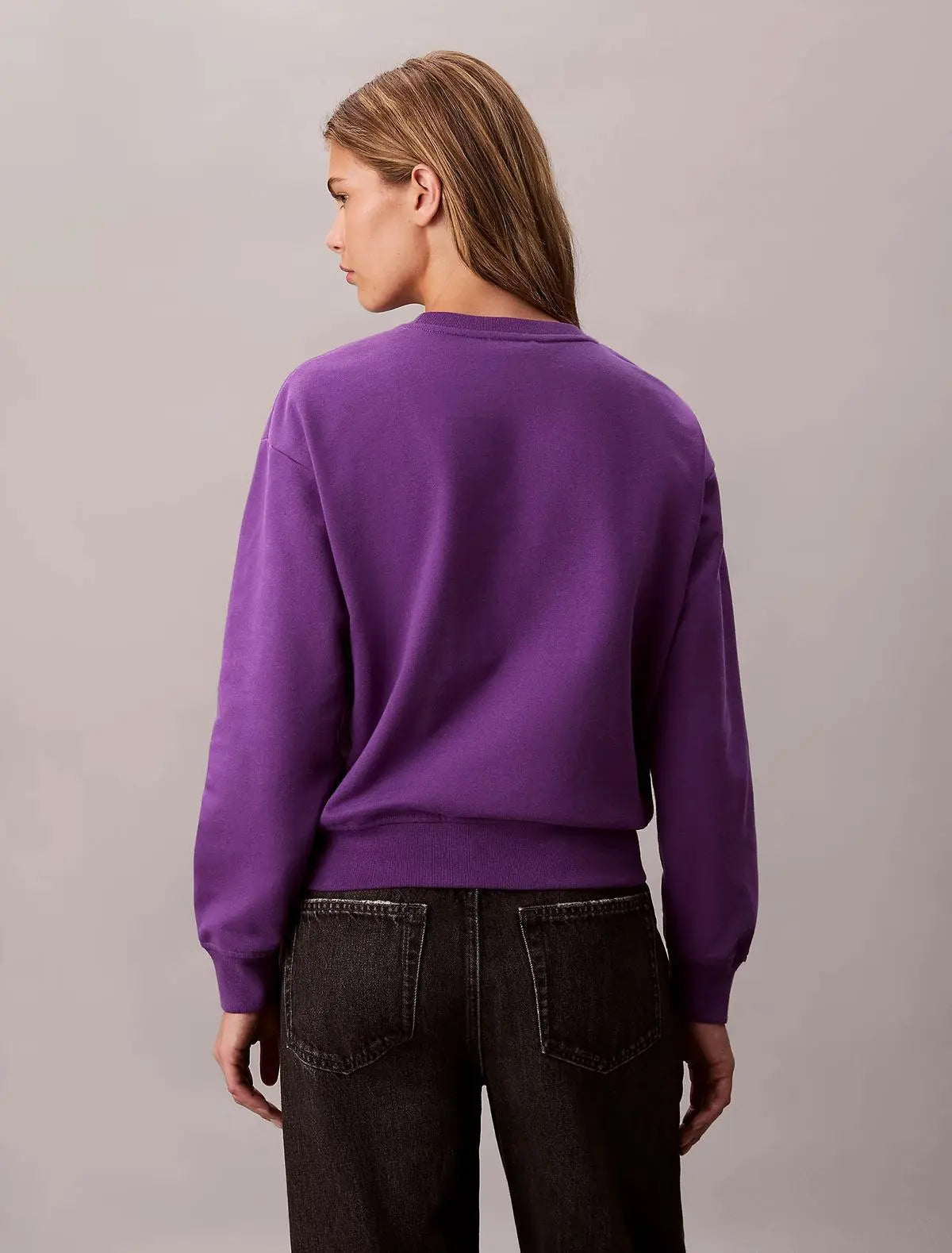 LV047B236G LS ARCHIVE LOGO FRENCH TERRY RLX VIOLA CALVIN KLEIN