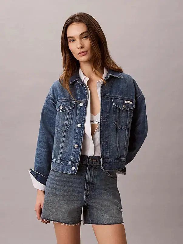 LV047F775G 90s TRUCKER BLU CALVIN KLEIN