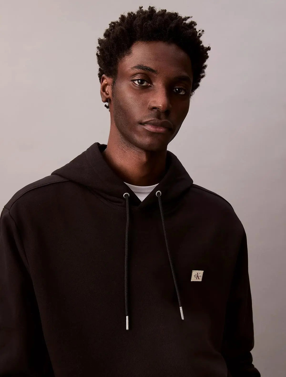 LV04RC274G LS EU 350TERRY HOODIE NERO CALVIN KLEIN