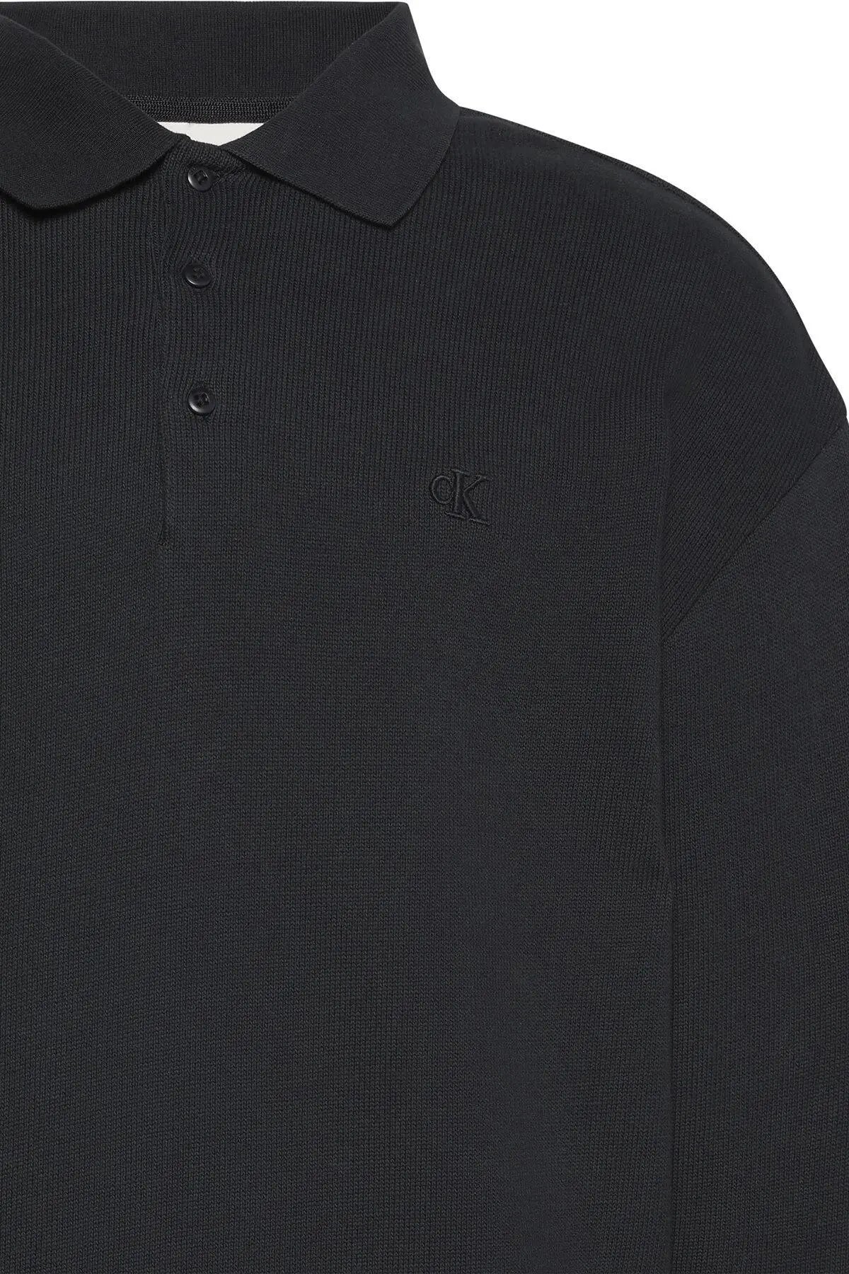 LV04RD224G LS SWEATER-KNIT NERO CALVIN KLEIN