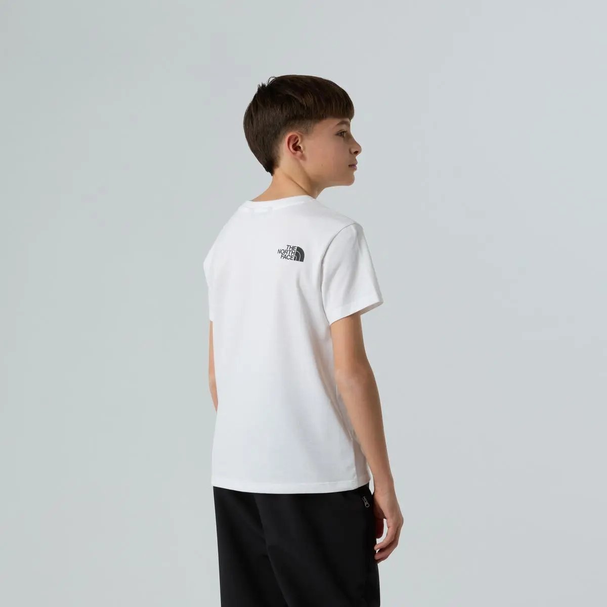 NF0A87T4 TEEN S/S SIMPLE DOME TEE BIANCO THE NORTH FACE