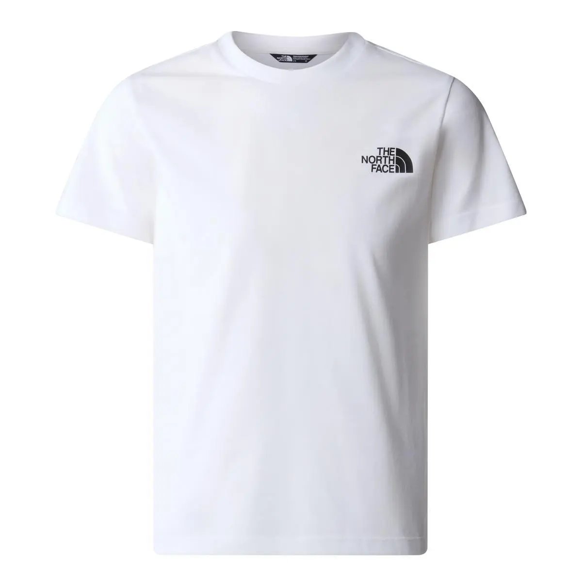 NF0A87T4 TEEN S/S SIMPLE DOME TEE BIANCO THE NORTH FACE