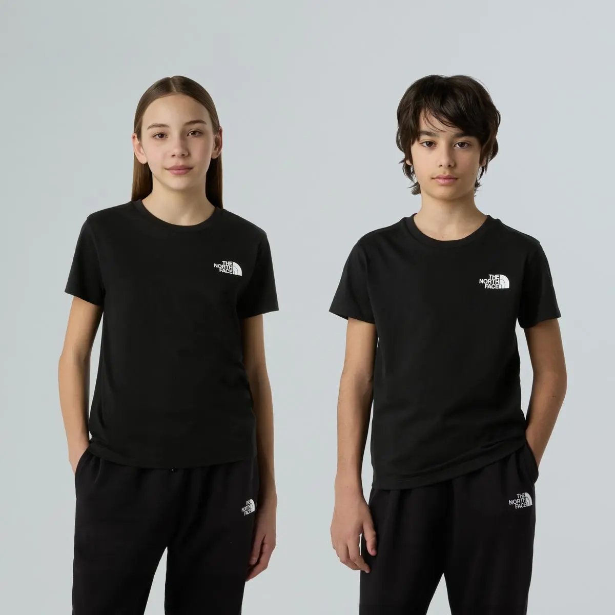 NF0A87T4 TEEN S/S SIMPLE DOME TEE NERO THE NORTH FACE