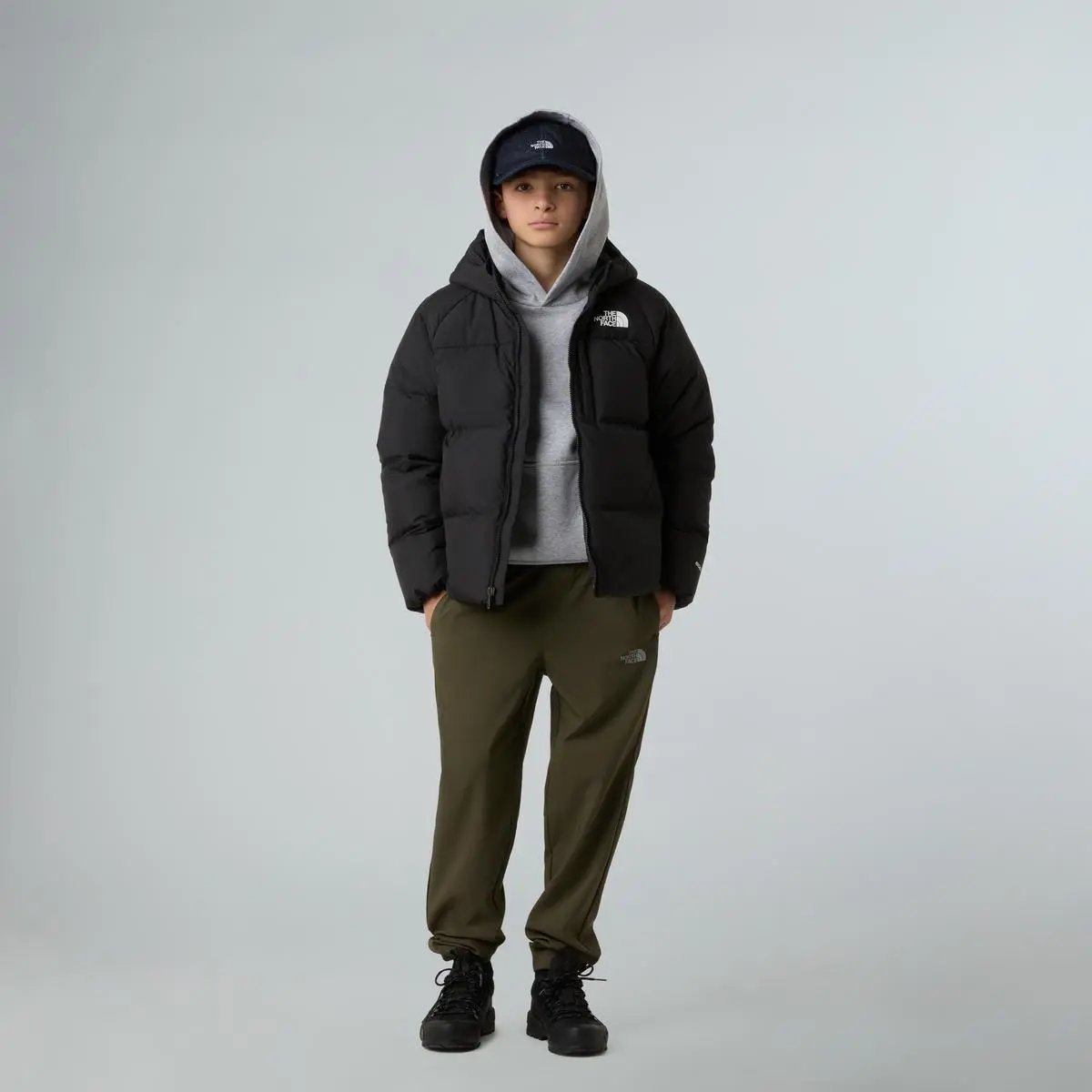 NF0A88TX B NORTH DOWN HOODED NERO THE NORTH FACE