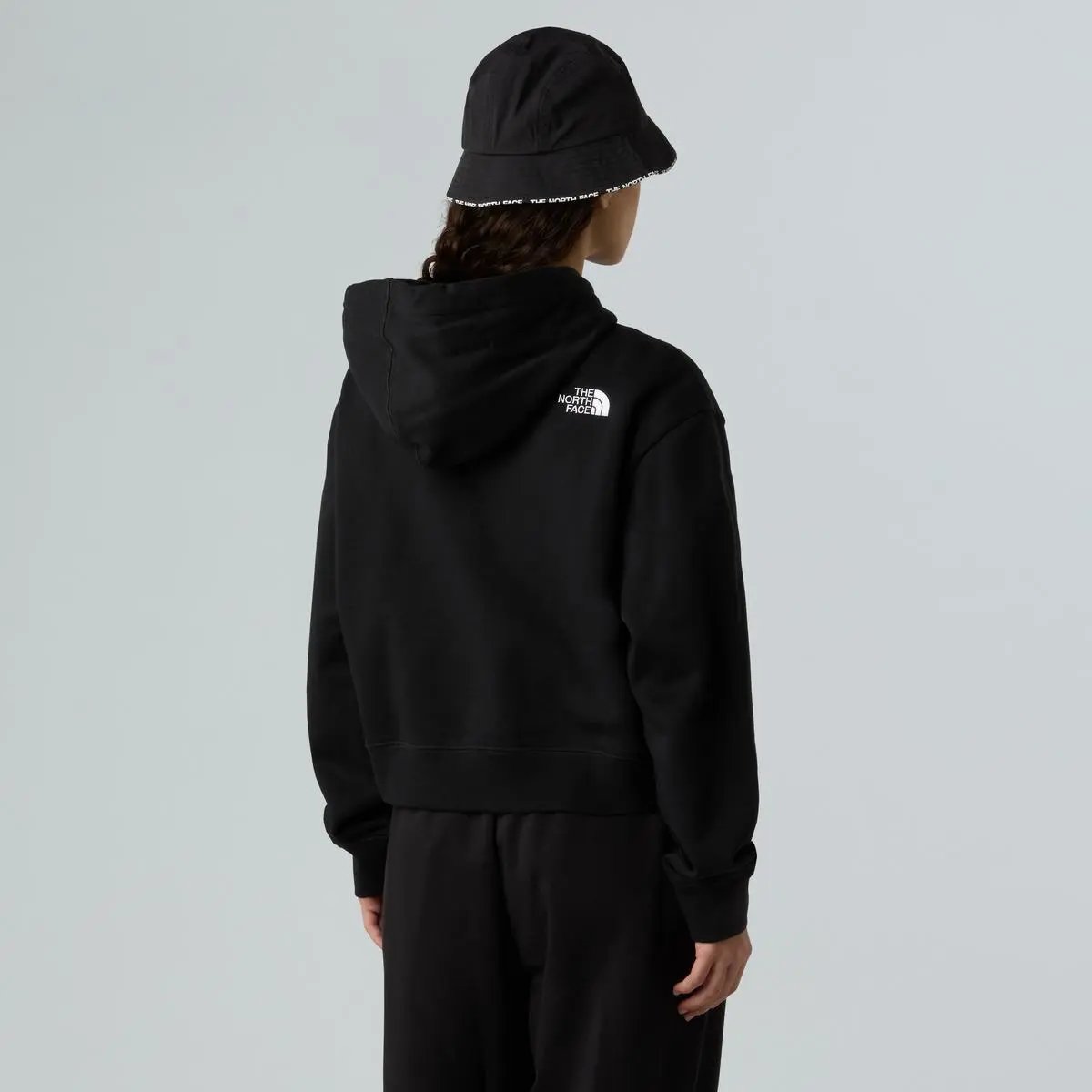 NF0A89EX W ESSENTIAL CROP HOODIE NERO THE NORTH FACE