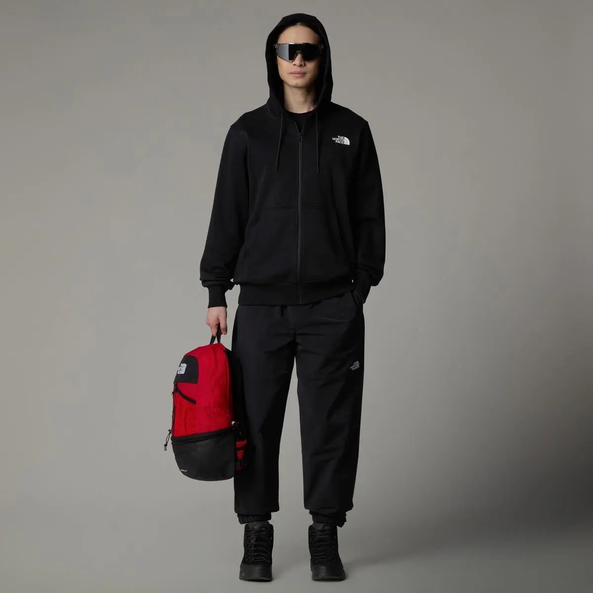 NF0A89FD M SIMPLE DOME FULL ZIP NERO THE NORTH FACE