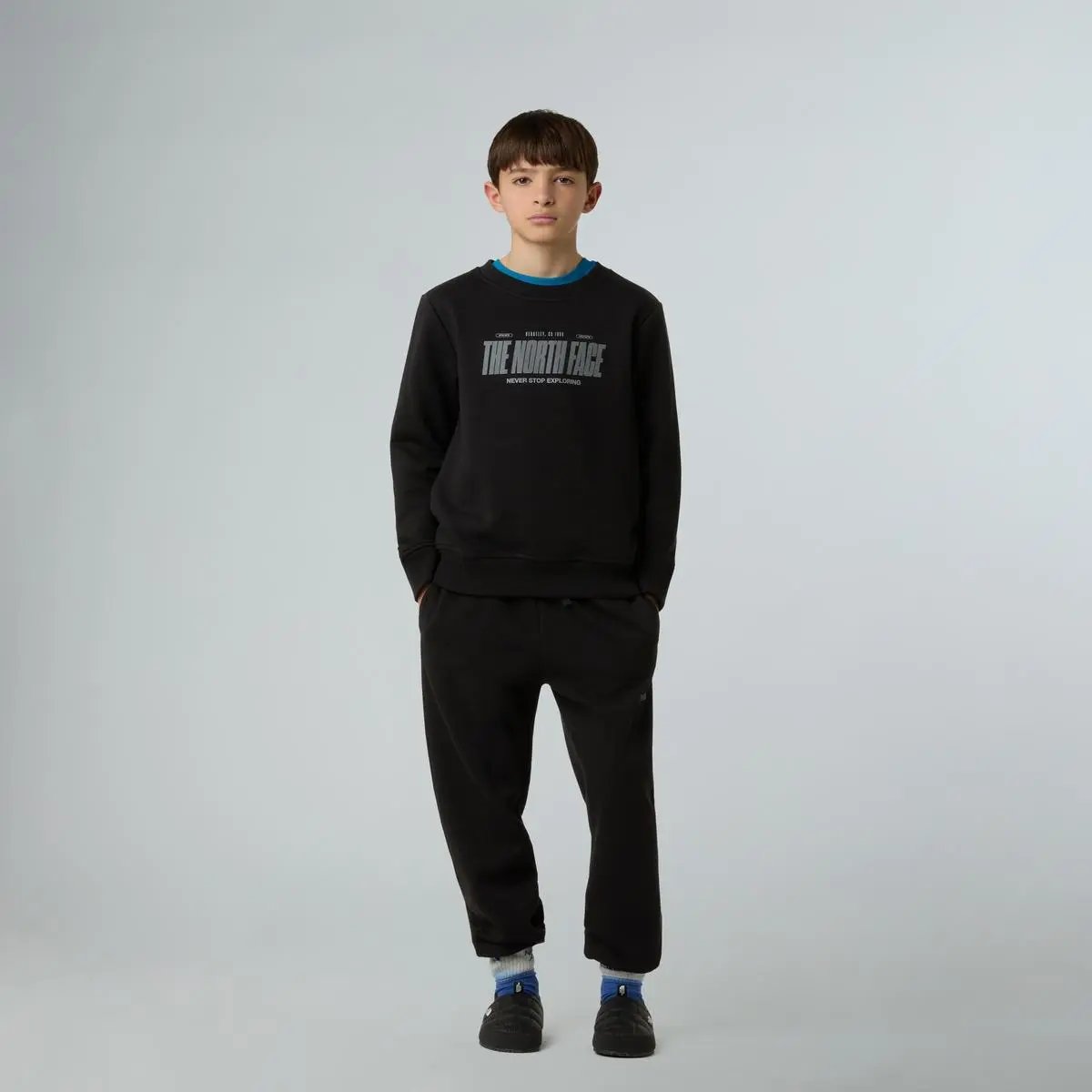 NF0A8EAT B REFLECT LOGO CREW NERO THE NORTH FACE