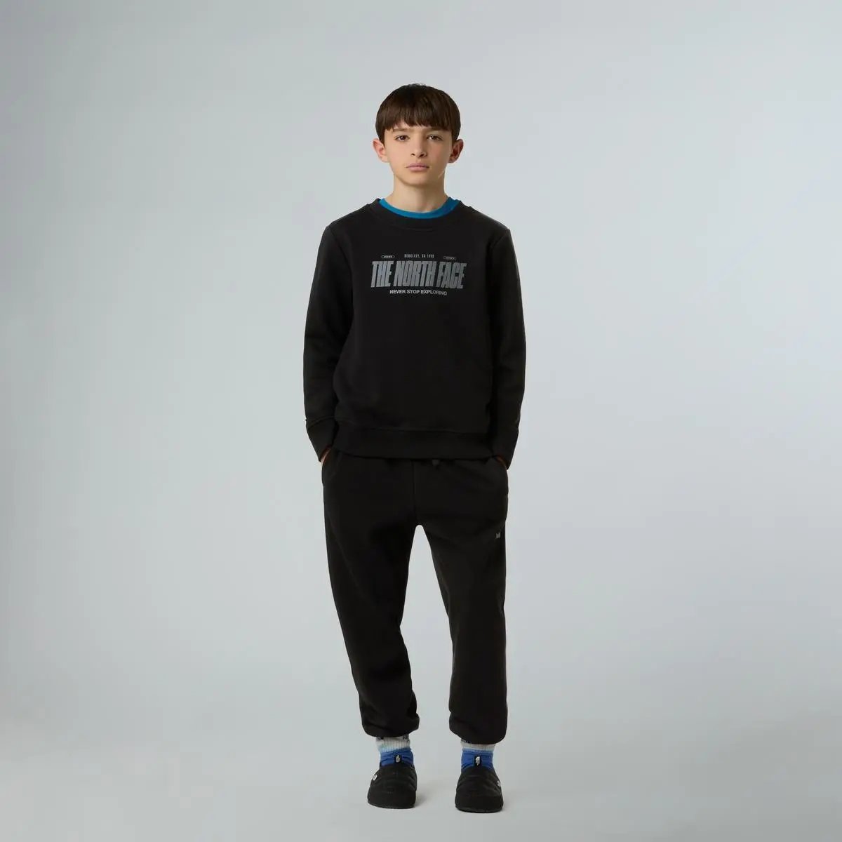 NF0A8EAU B REFLECT LOGO JOGGER NERO THE NORTH FACE