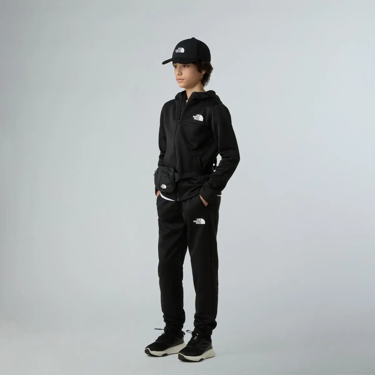 NF0A8EB6 TEEN REAXION FZ HOODIE NERO THE NORTH FACE