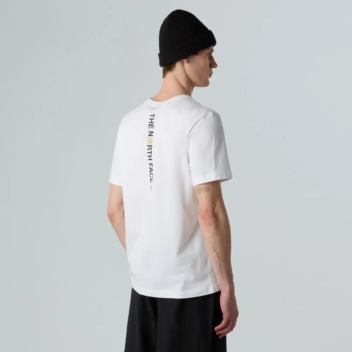 NF0A8EE7 M VERTICAL LOGO SS TEE BIANCO THE NORTH FACE