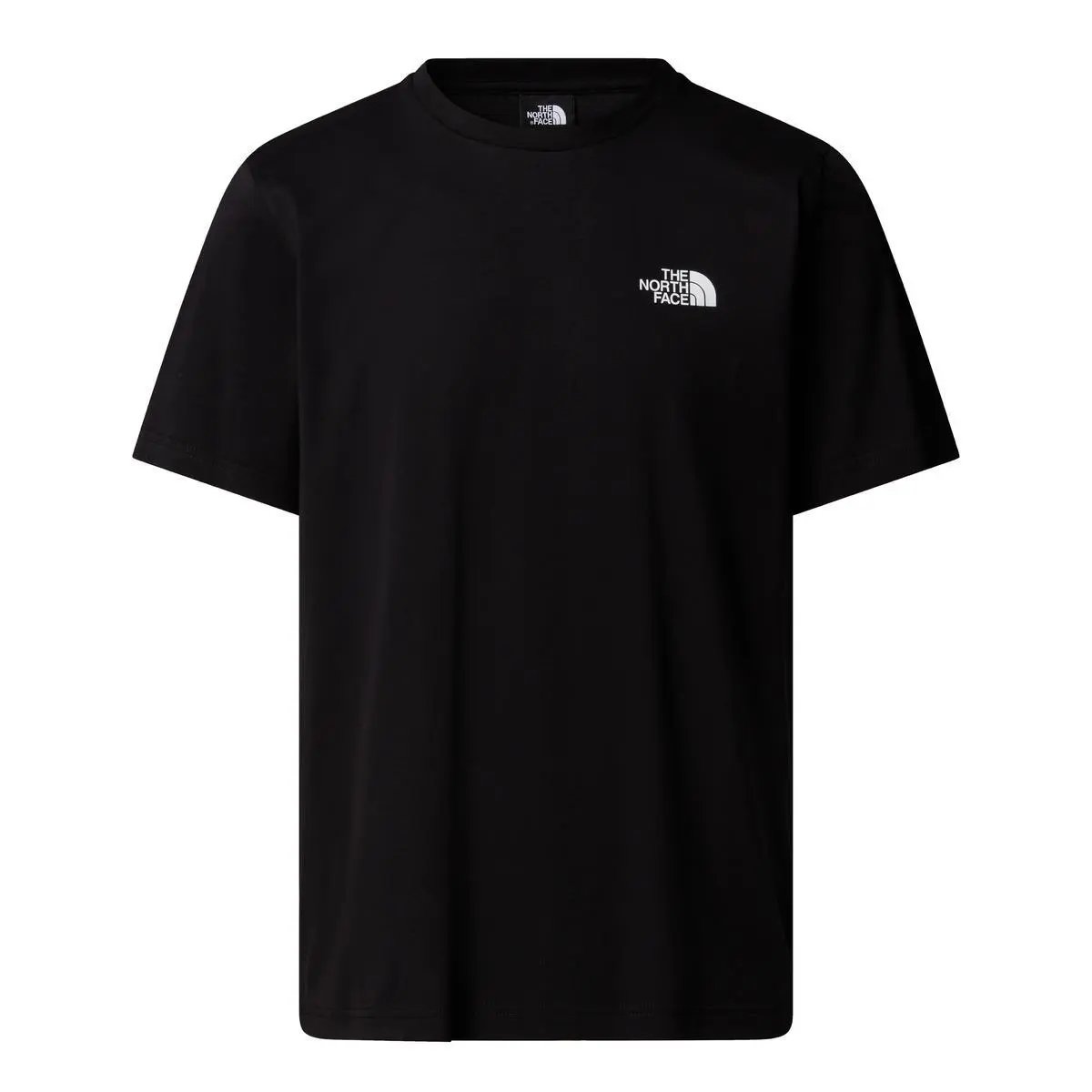 NF0A8EE7 M VERTICAL LOGO SS TEE NERO THE NORTH FACE