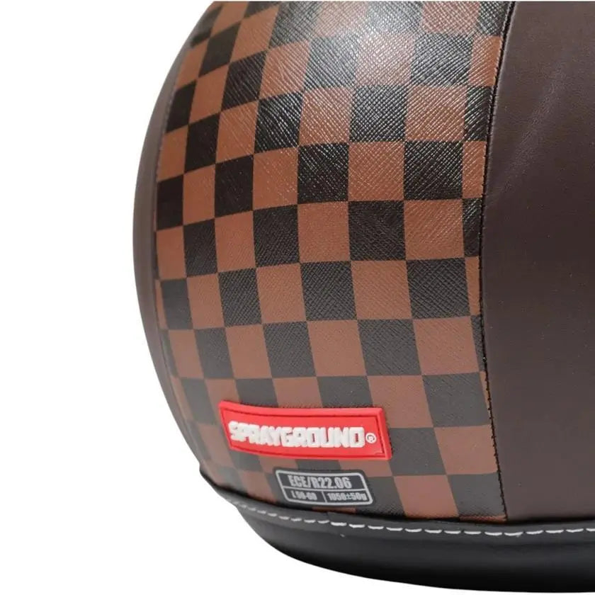 OP01 SHARK IN PARIS HELMET MARRONE SPRAYGROUND