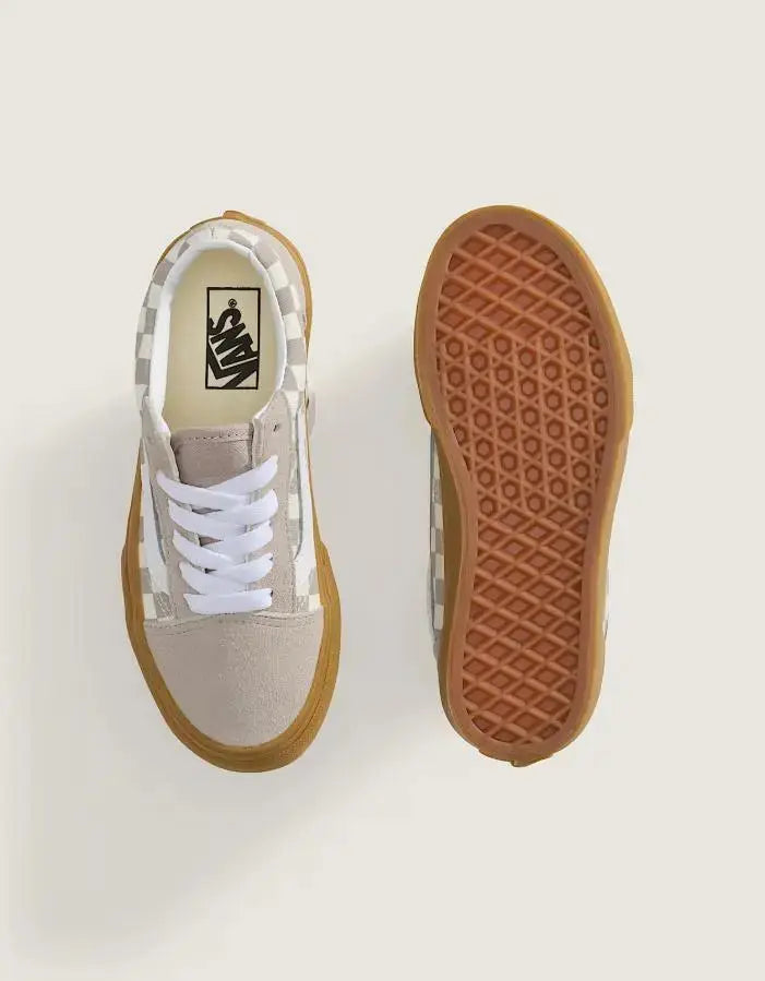 VN000Y1B OLD SKOOL GUM CHECK BEIGE VANS
