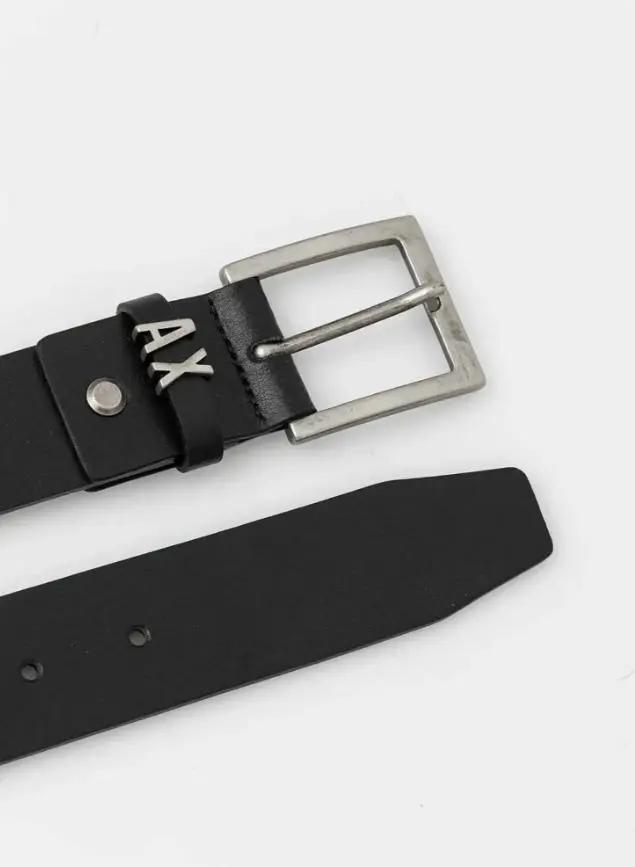 XM000606 AF12704 CINTURA CON ARDIGLIONE NERO ARMANI
