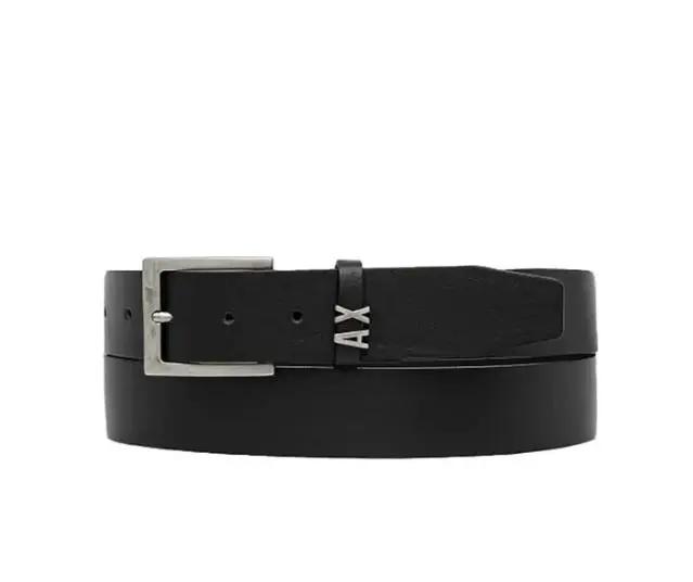 XM000606 AF12704 CINTURA CON ARDIGLIONE NERO ARMANI