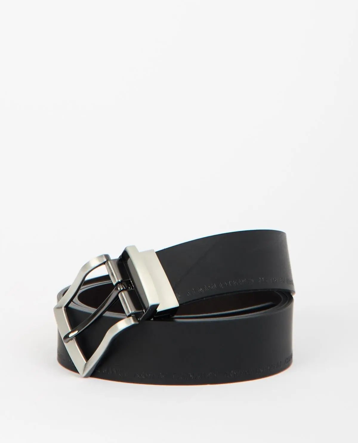 XM000609 AF12708 CINTURA CON ARDIGLIONE NERO/MARRONE ARMANI