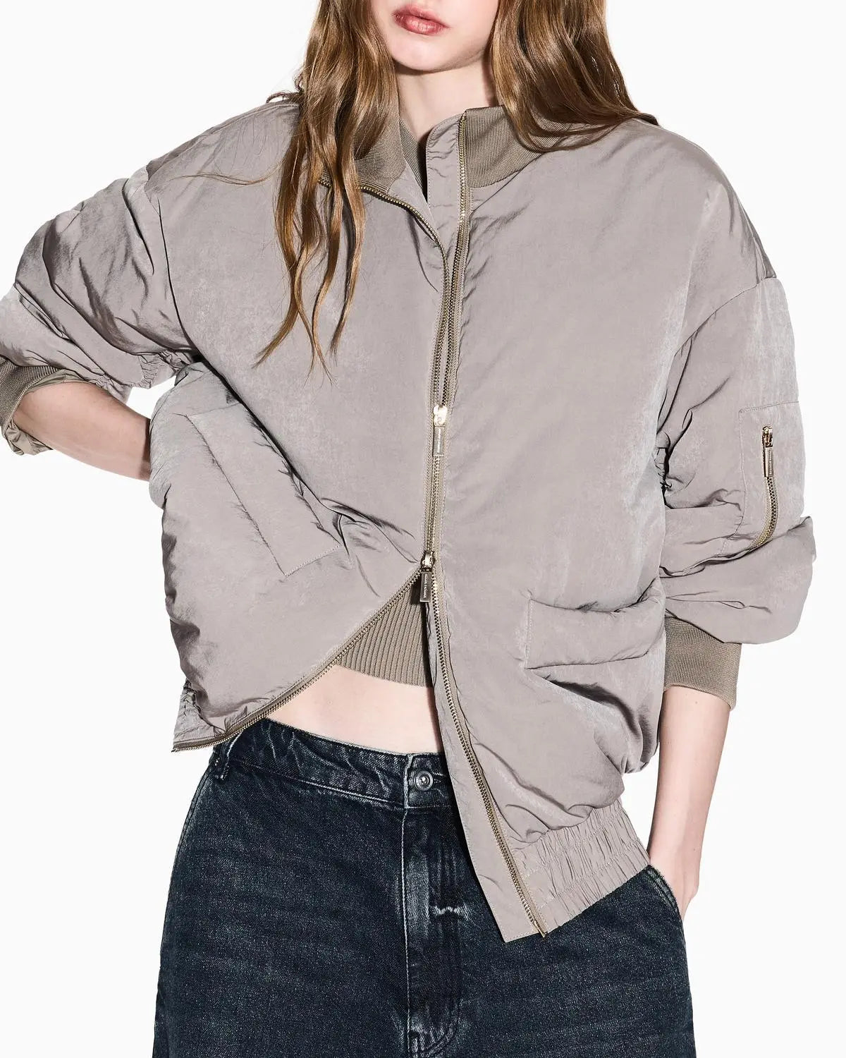 XW000670 AF16210 BLOUSON JACKET MARRONE ARMANI