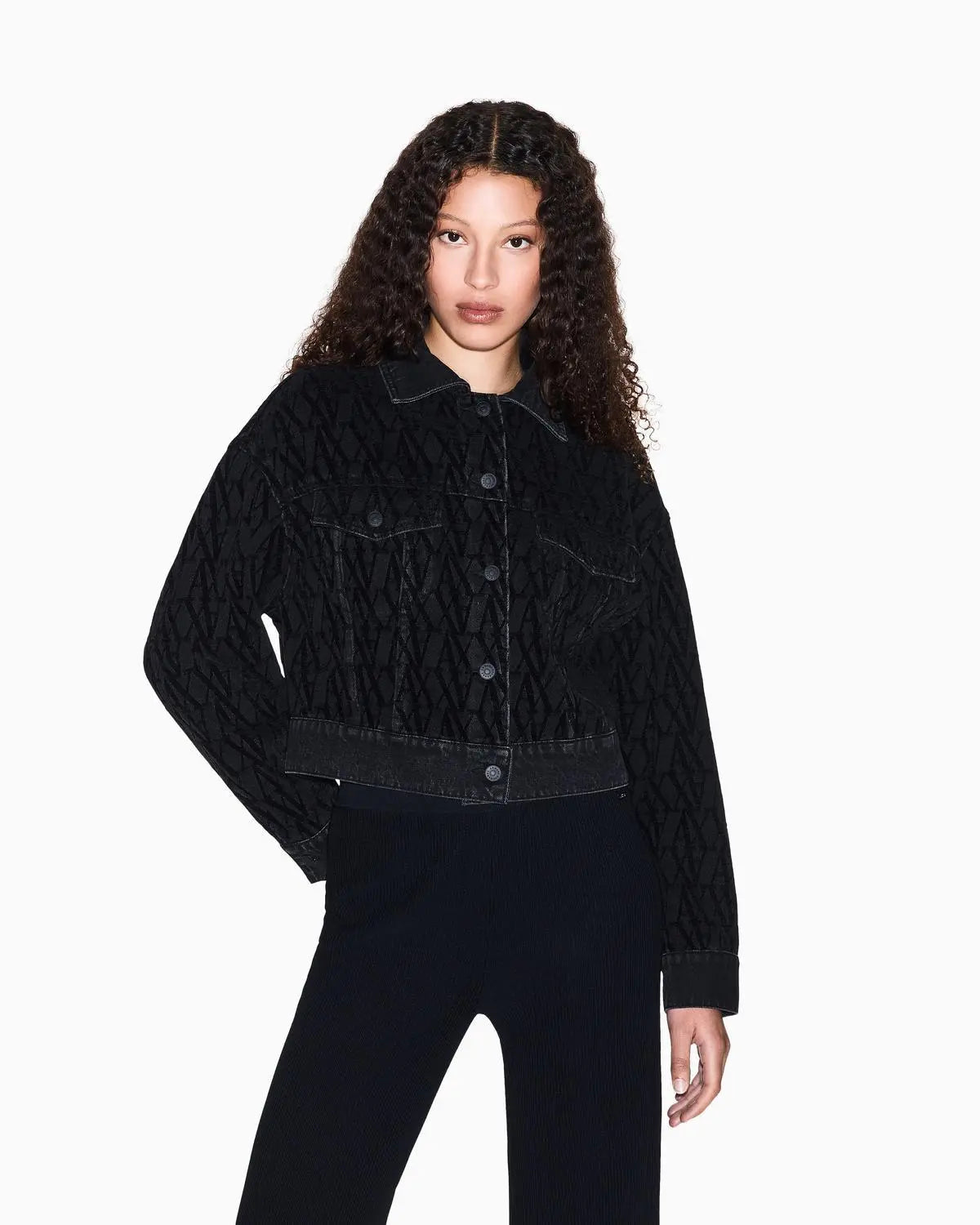 XW000819 AF16092 BLOUSON JACKET NERO ARMANI