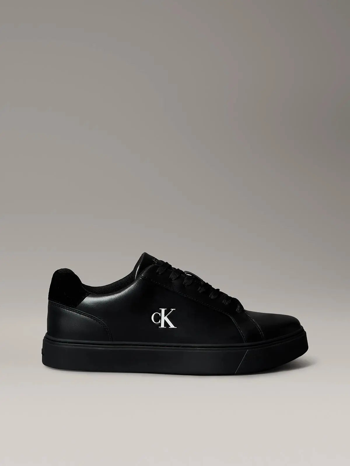 YM0YM01435 CLASSIC CUPSOLE LACEUP LTH NERO CALVIN KLEIN